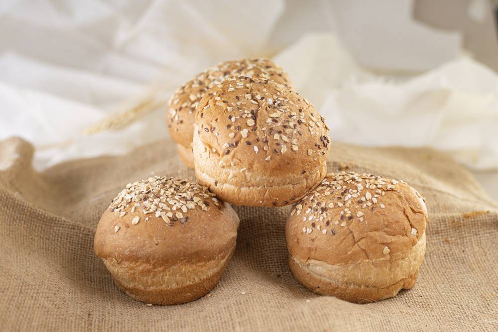 Lote de pan de hamburguesa brioche